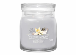 Svíčka ve skleněné dóze Yankee Candle, Kouřová vanilka a kašmír, 368 g
