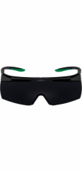 uvex super f OTG welding safety spectacles black/green