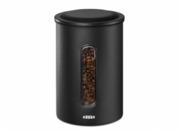 Dóza XAVAX Barista na 1,3 kg zrnkové kávy nebo 1,5 kg mleté kávy, vzduchotěsná, matná černá