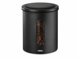 Dóza XAVAX Barista na 500 g zrnkové kávy nebo 700 g mleté kávy, vzduchotěsná, matná černá