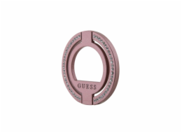 Guess Rhinestones MagSafe Ringstand, stojánek, růžová Oslňte svět s naším Guess Rhinestones MagSafe Ringstand s vyraženým logem Guess a kamínky - módní a funkční doplněk pro váš telefon!