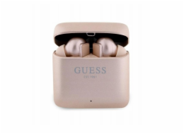 Guess True Wireless Stereo Earphones, zlatá Guess True Wireless Classic bezdrátová sluchátka, vynikají skvělým zvukem, ergonomickým tvarem a dotykovým ovládáním