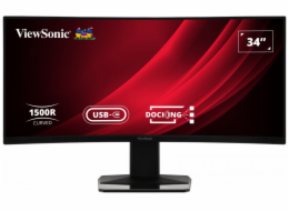 ViewSonic VG3419C / 34" prohnutý/ VA/ 21:9/ 3440x1440/ 3,5ms/ 300cd/m2/ DP/ HDMI/ USB/ RJ45/ Repro