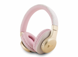 Guess PU Leather 4G Script Logo Bluetooth Stereo Headphone, růžová Poznejte novou dimenzi poslechu s bezdrátovými sluchátky na uši Guess PU 4G Metal Logo!