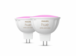 Philips Hue LED Lampe MR16 2er Set 400lm White Color Amb.