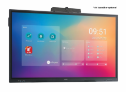 Sharp PN-LC752 - 75" Třída úhlopříčky displej LCD s LED podsvícením - interaktivní - s dotyková obrazovka (multi touch) - 4K UHD (2160p) 3840 x 2160 - Direct LED