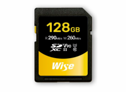 Wise SDXC UHS-II V90       128GB R:290MBs / W:150MBs   WI-SD-N128