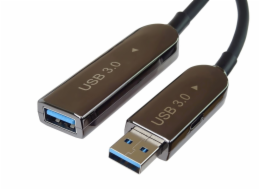PremiumCord USB3.0 + 2.0 prodlužovací optický AOC kabel A/Male - A/Female 30m