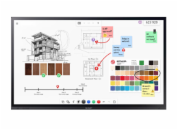 Sharp PN-LA652 - 65" Třída úhlopříčky LA Series displej LCD s LED podsvícením - interaktivní - s dotyková obrazovka (multi touch) - 4K UHD (2160p) 3840 x 2160 - Direct LED