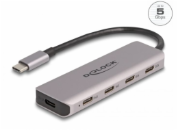 Delock USB 5 Gbps 4 portový Hub USB Type-C™ s konektorem USB Type-C™