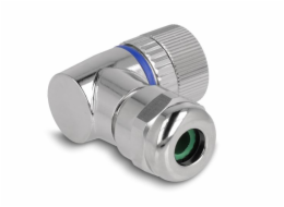 Delock&nbsp;A-kódovaný&nbsp;4&nbsp;pinový&nbsp;zásuvku&nbsp;konektor&nbsp;M12&nbsp;pro&nbsp;šroubové&nbsp;připojení&nbsp;montáž&nbsp;90°&nbsp;pravoúhlý&nbsp;kovová