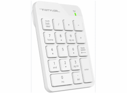 A4tech FSTYLER bezdrátová numerická klávesnice, USB nano, bílá