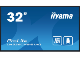 iiyama ProLite LH3260HS-B1AG - 32" Třída úhlopříčky (31.5" zobrazitelný) displej LCD s LED podsvícením - digital signage - s vestavěný přehrávač médií SoC - 1080p 1920 x 1080 - osvětlené okraje - čern