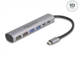 6 Port USB Hub with 4 x USB Type-A femal, 6 Port USB Hub with 4 x USB Type-A femal