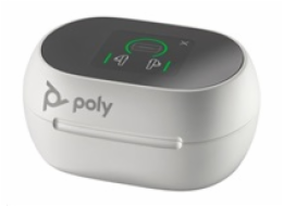 Poly Voyager Free 60+ bluetooth headset, BT700 USB-A adaptér, dotykové nabíjecí pouzdro, bílá
