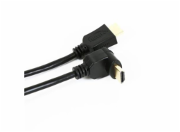 OMEGA OCHK34 KABEL HDMI v.1.4 GOLD ANGULAR 3M BLISTER