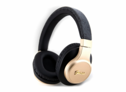 Guess PU Leather 4G Script Logo Bluetooth Stereo Headphone, černá Nové
