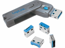 LogiLink Zámek USB portu 4ks s klíčem (AU0043)