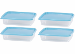 Dóza na potraviny 1000 ml obdélník Lunchbox set 4 ks