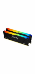 KINGSTON DIMM DDR4 16GB (Kit of 2) 3200MT/s CL16 FURY Beast RGB, XMP