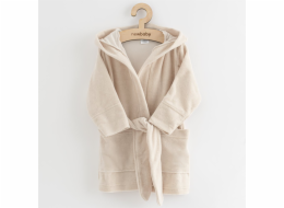 Dětský froté župan New Baby Comfortably beige Vel.92/98