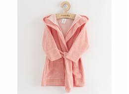 Dětský froté župan New Baby Comfortably pink Vel.104/110