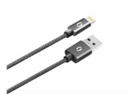 ALIGATOR PREMIUM 2A kabel, Lightning 50cm, černý