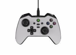 Drátový gamepad Genesis MANGAN 300, pro PC/Switch/Mobil, bílý