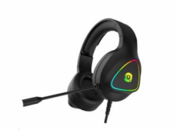 CANYON Herní headset Shadder GH-6, RGB podsvícení, USB + 3,5mm jack, 2m kabel, černý