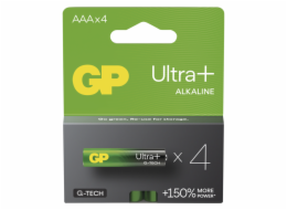 GP Alkalická baterie ULTRA PLUS AAA (LR03)- 4ks