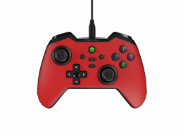 Drátový gamepad Genesis MANGAN 300, pro PC/Switch/Mobil, červený