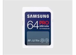 SAMSUNG PRO Ultimate SDXC 64GB / CL10 USH-I U3 / V30