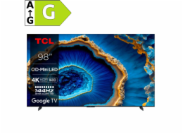 TCL 98C805 TV SMART Google TV QLED/248cm/4K UHD/4000 PPI/144Hz/Mini LED/HDR10+/Dolby Vision/Atmos/DVB-T2/S2/C/VESA