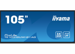 iiyama ProLite TE10518UWI-B1AG - 105" Třída úhlopříčky (104.6" zobrazitelný) displej LCD s LED podsvícením - interaktivní digital signage - s dotyková obrazovka - Android - 5K UHD (2160p) 5120 x 2160 