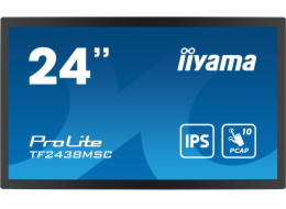 iiyama ProLite TF2438MSC-B1 - LED monitor - 24" (23.8" zobrazitelný) - open frame - dotykový displej - 1920 x 1080 Full HD (1080p) - IPS - 600 cd/m2 - 1000:1 - 5 ms - HDMI, DisplayPort - reproduktory 