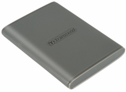 Transcend ESD360C 2TB, USB 20Gbps Type C, Externí SSD disk (3D NAND flash), kompaktní rozměry, šedý