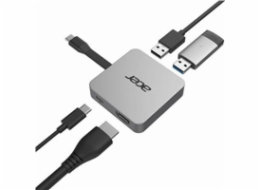 ACER dokovací stanice 4in1 Type-C : 1 x HDMI + 2 x USB3.2 + 1 x USB C