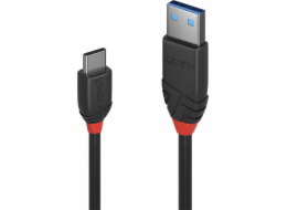  Kabel USB 3.2 Gen 2 Black Line, USB-A samec > USB-C samec