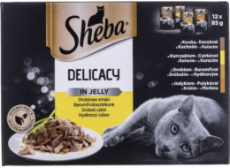 Sheba Sheba Del v želé drůbeží příchutě 12x85g