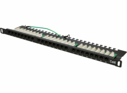 Patchpanel 24 0,5U CAT6 UTP portů