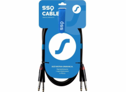 SSQ SSQ JSJS3 kabel - 2x JACK STEREO kabel - 2x JACK STEREO 3m