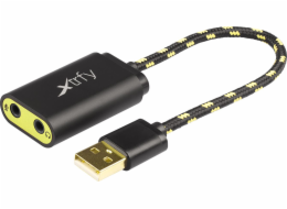  Xtrfy SC1 - černá - žlutá - USB - 2 x 3,5 mm - samec - samice - zlatá