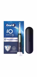 Braun Oral-B iO Series 3 Matt Black s cestovním pouzdrem, elektrickým zubním kartáčkem