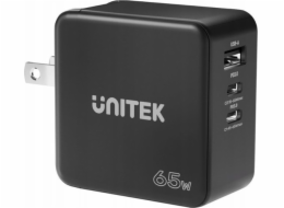 Nabíječka Unitek Nabíječka Unitek GaN, PD 65W, cestovní, 3 porty