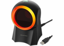 Qoltec 50857 Drátová stolní čtečka čárových kódů 1D, 2D