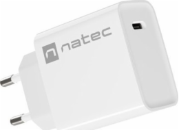 Ribera 1x USB-C 20W nástěnná nabíječka, bílá