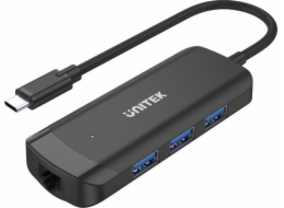 USB HUB Unitek Unitek Active USB-C hub 3*USB-A 5Gbps, RJ-45 1Gb