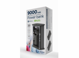 PowerBank Transparent 9000 mAh QC3.0 Black