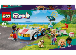  LEGO 42609 Friends Elektrické auto s nabíjecí stanicí, Stavebnice