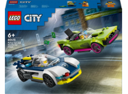 LEGO 60415 Městské policejní auto a automobilová honička, stavebnice